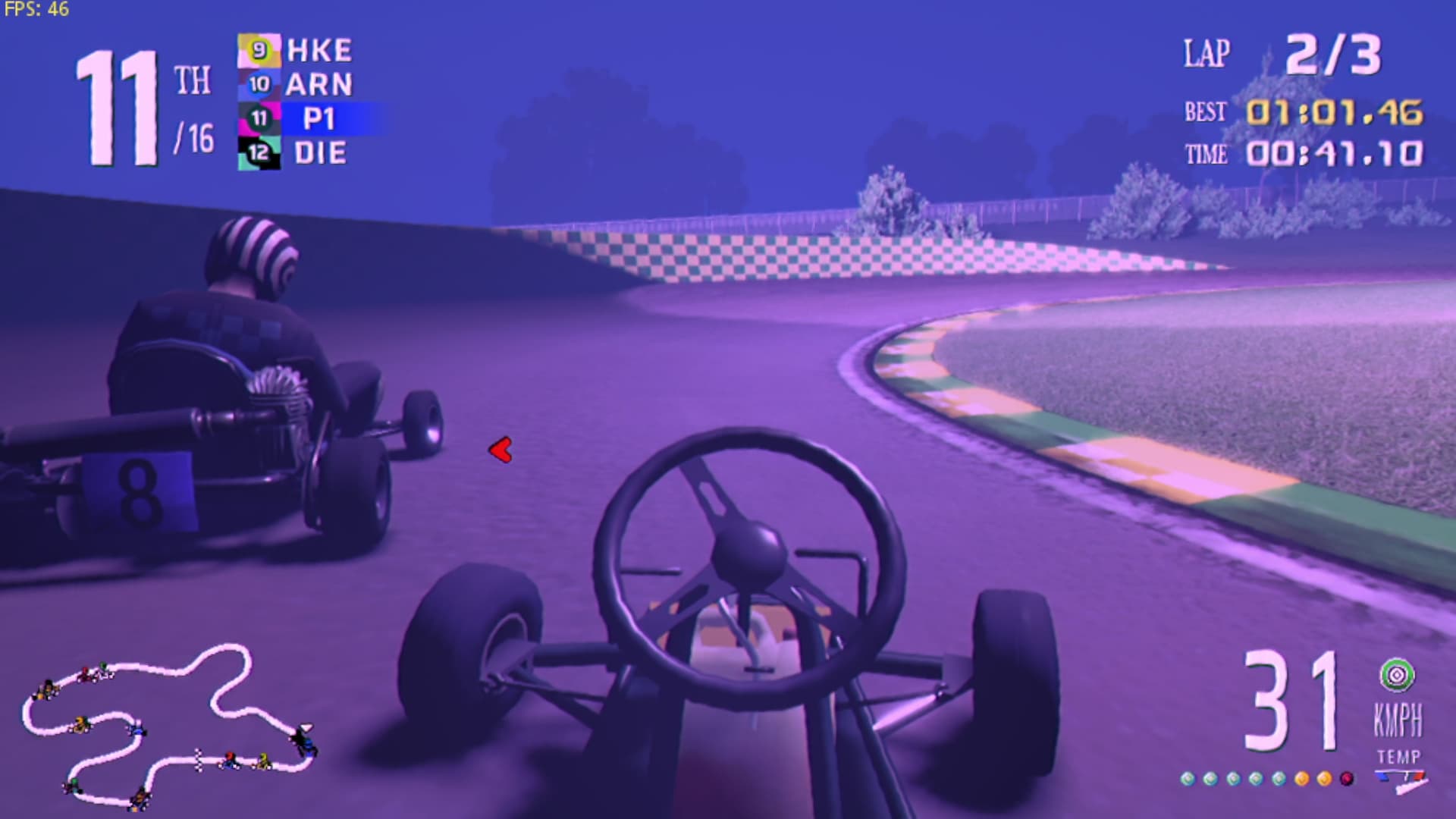 A tight corner at Somber Valley.