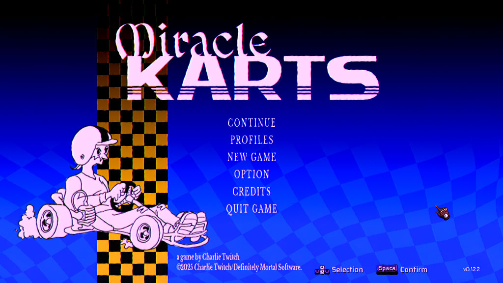 Title screen.